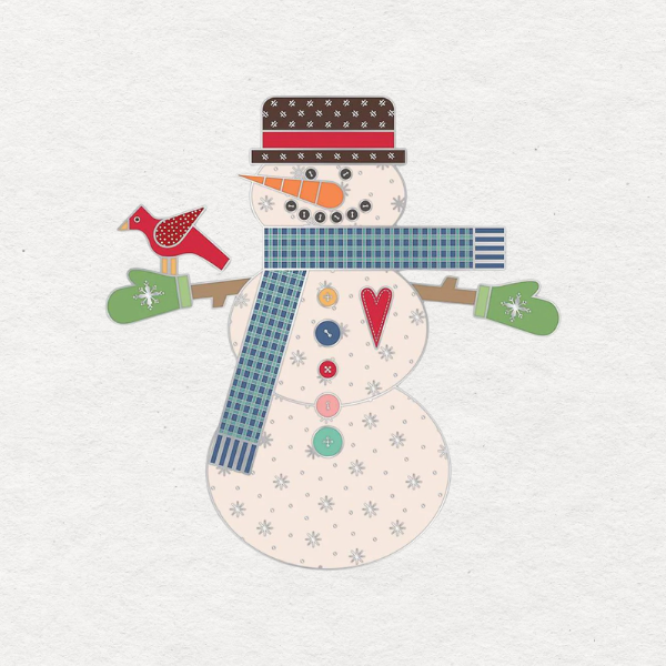 Lori Holt Let's Make a Snowman Needle Minder