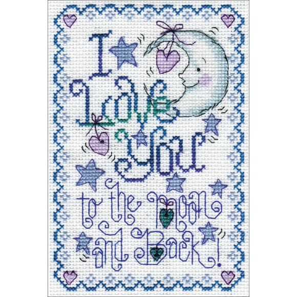 To The Moon Cross Stitch Kit