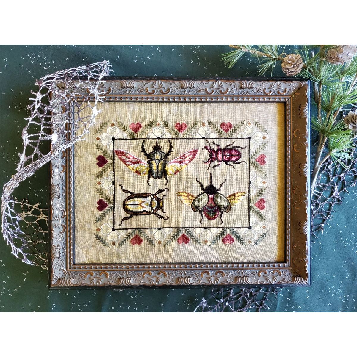 A Bevy of Festive Beetles Pattern
