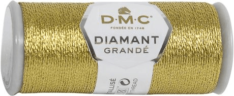 DMC Diamant Grande Metallic Thread G3852 Dark Gold