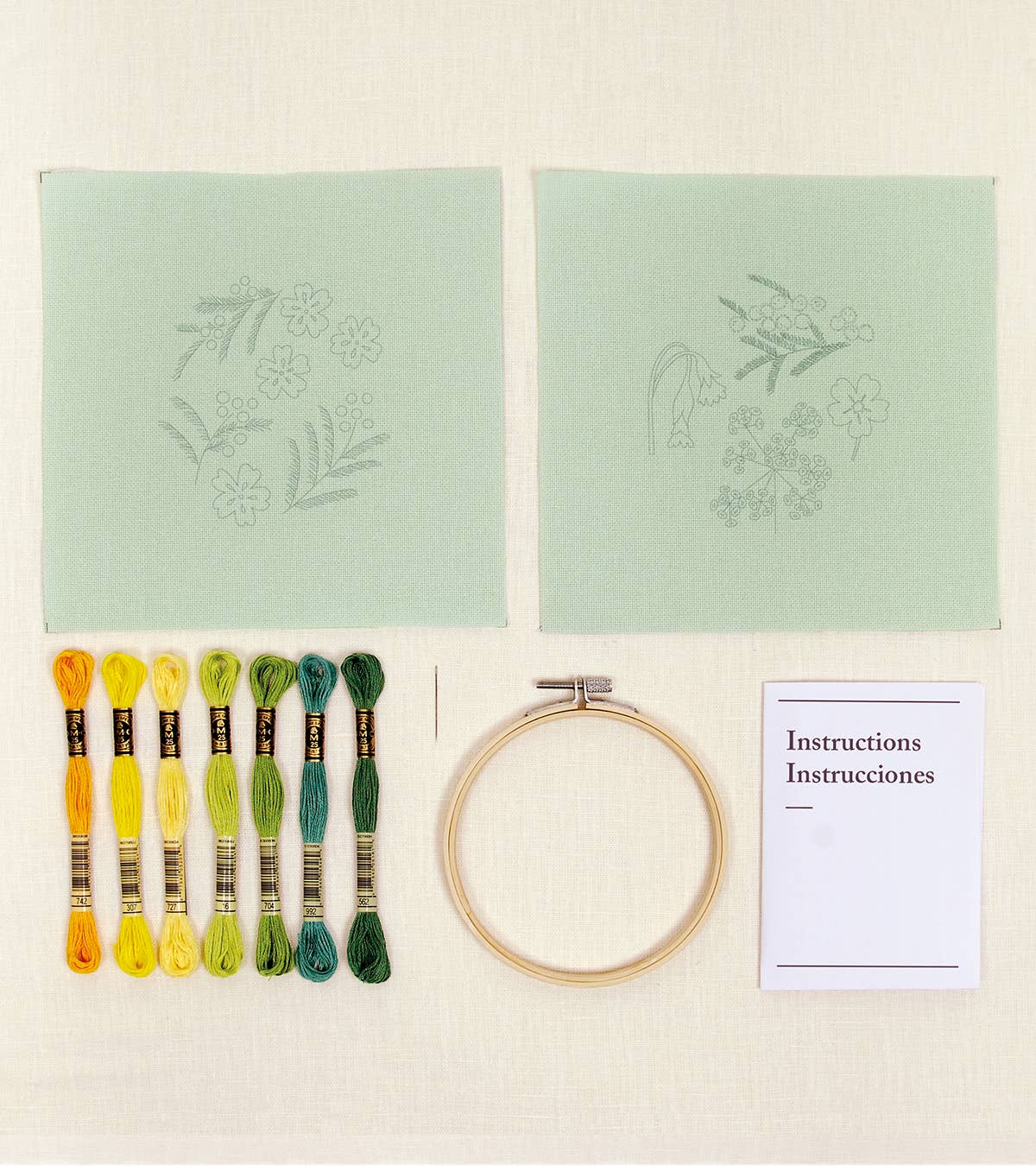 DMC Quiet Garden Embroidery Kit TB169S