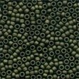 Glass Antique Seed Beads 03014 Matte Olive