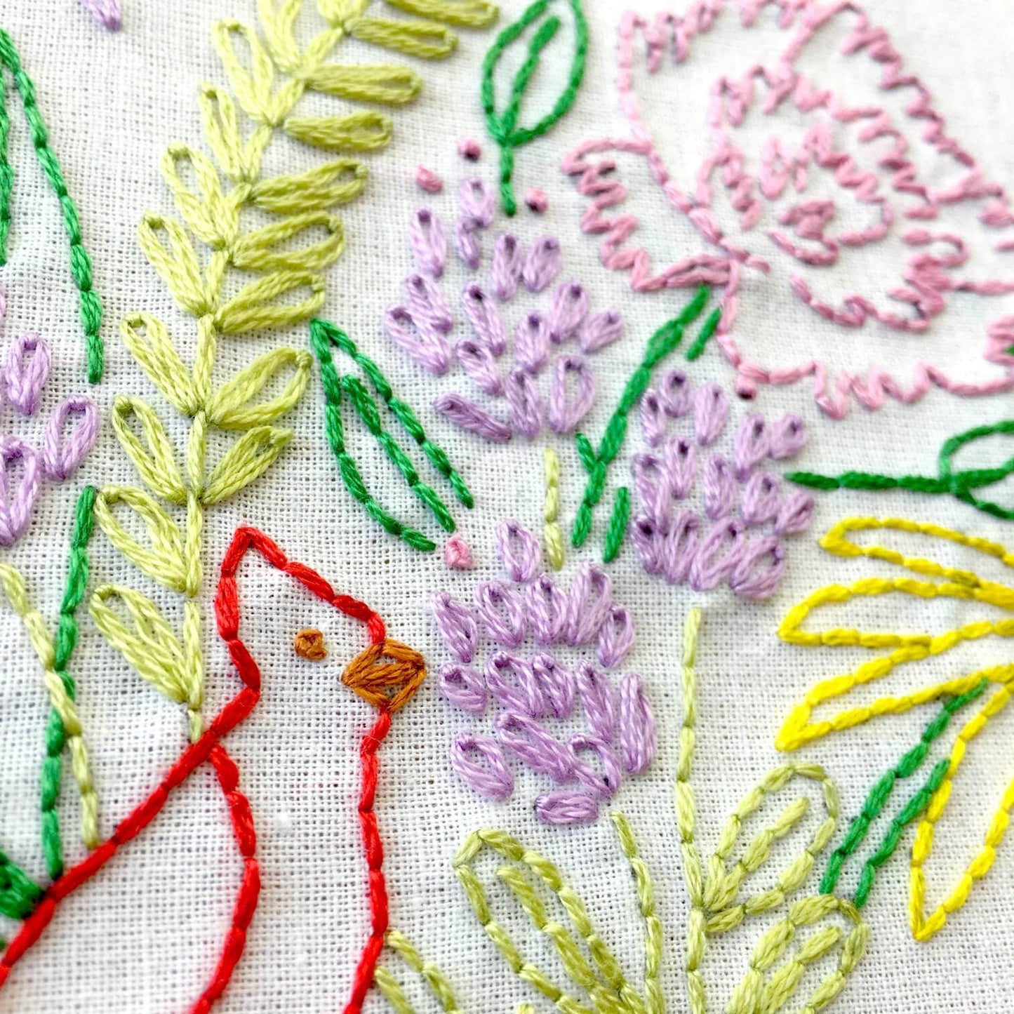Flower Garden Embroidery Kit