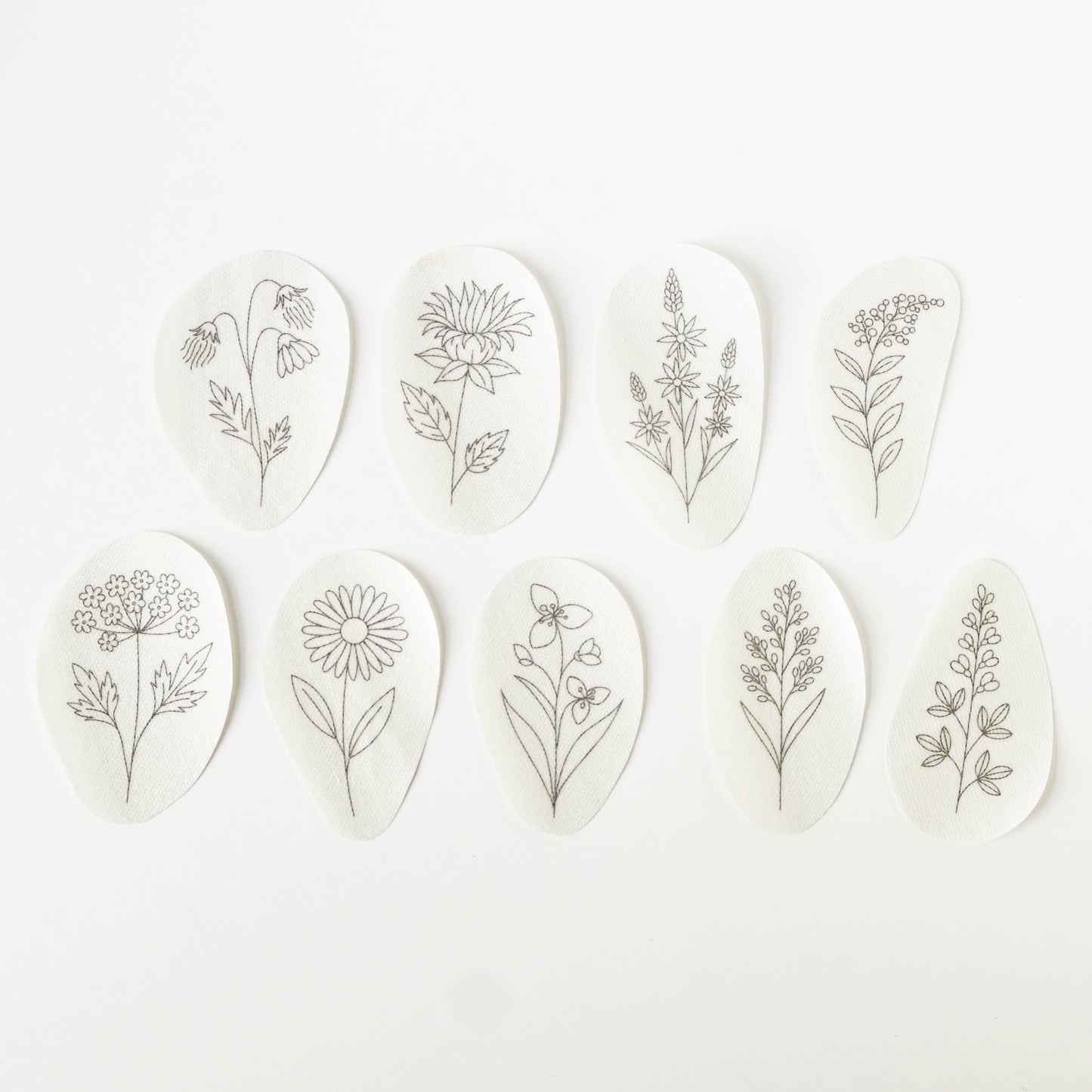 Prairie Flowers Stick and Stitch Embroidery Patterns