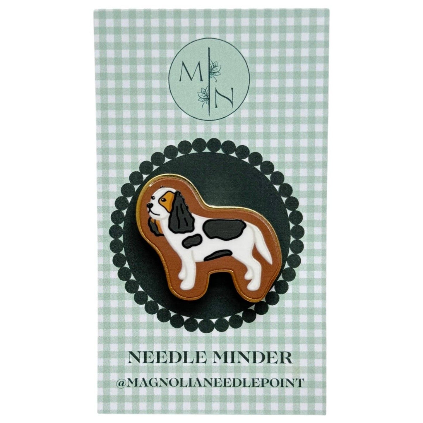 Tri Color King Charles Cavalier Needle Minder