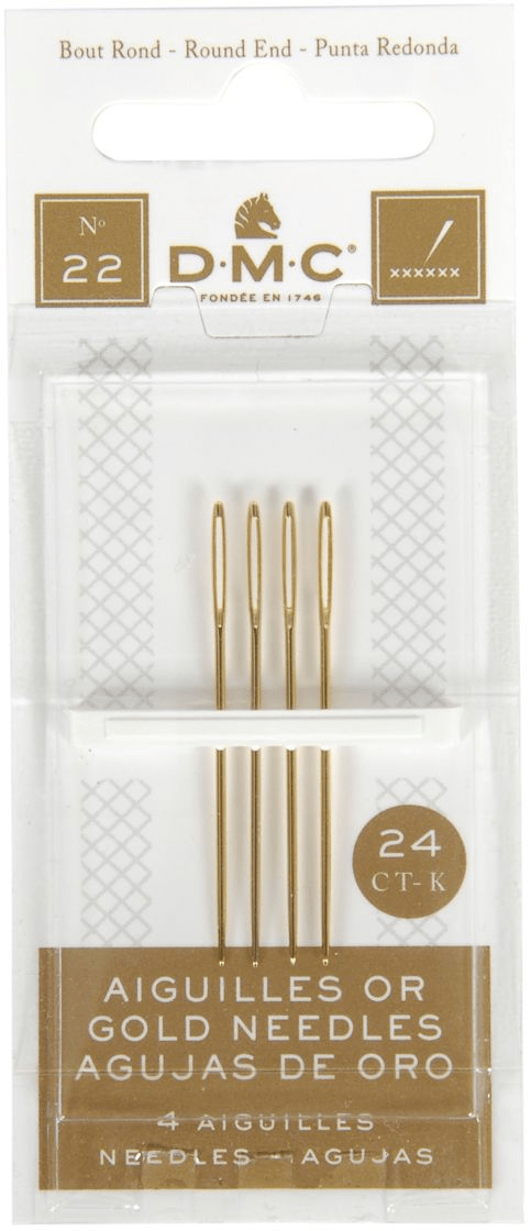 DMC Gold Tapestry Needles Size 22