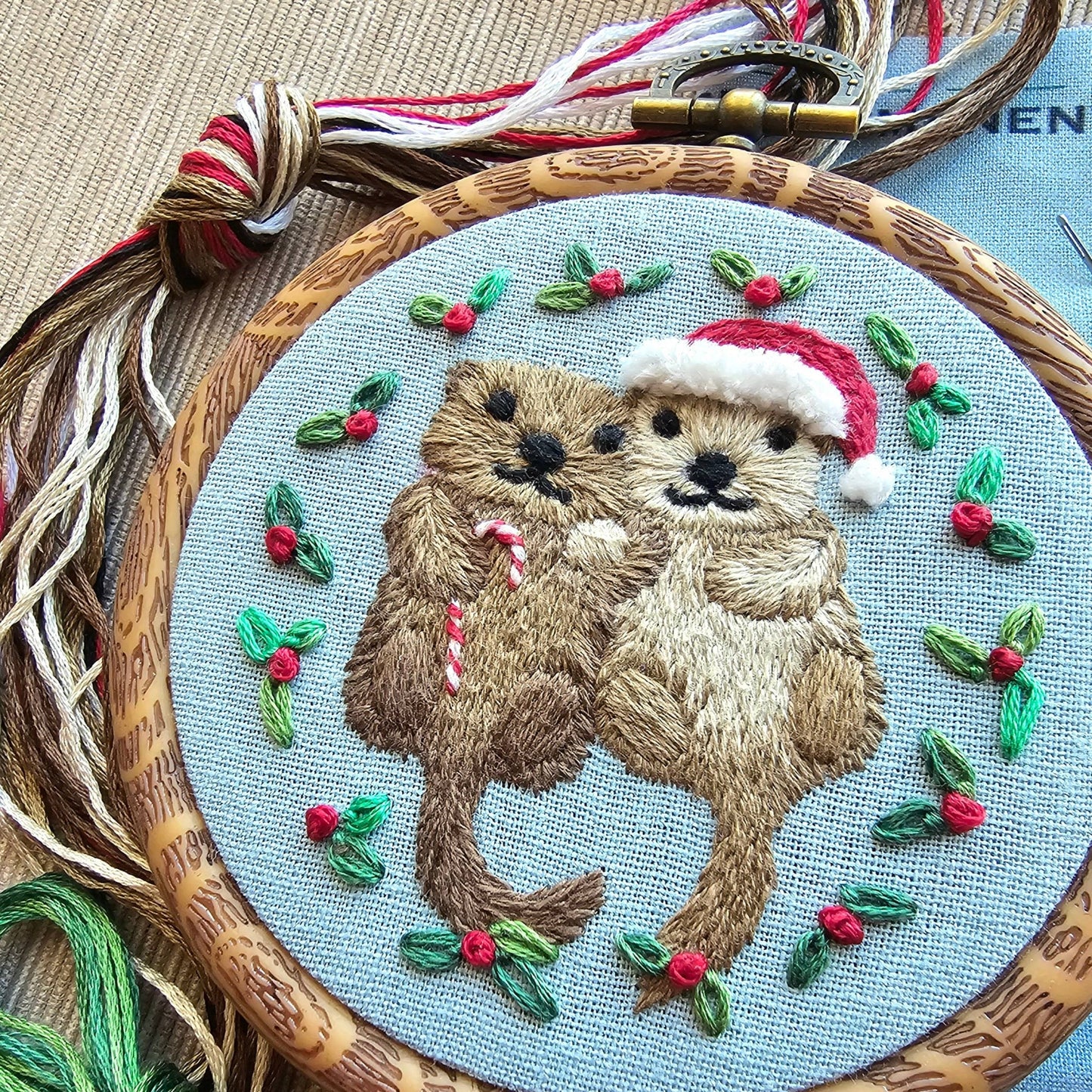Otterly Adorable Ornament Embroidery Kit
