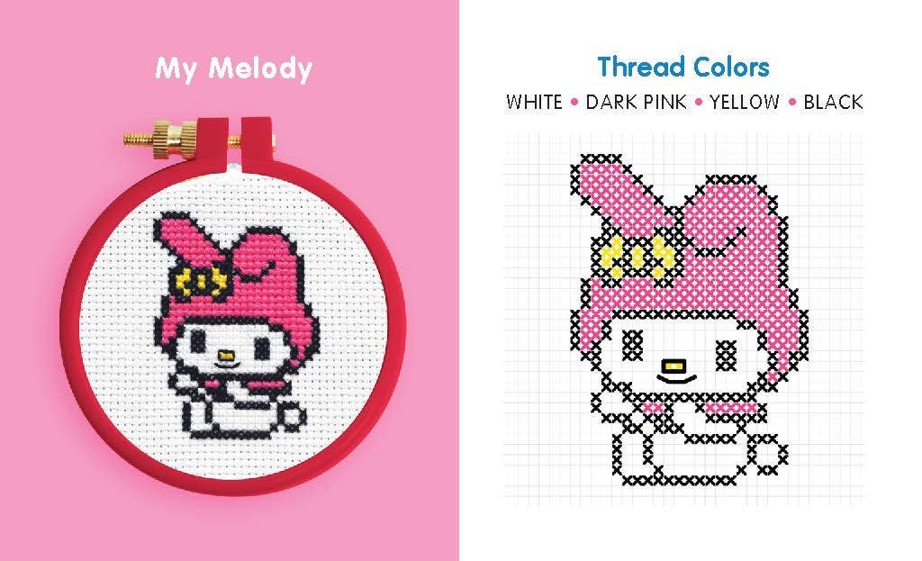 Hello Kitty And Friends Cross Stitch Kit