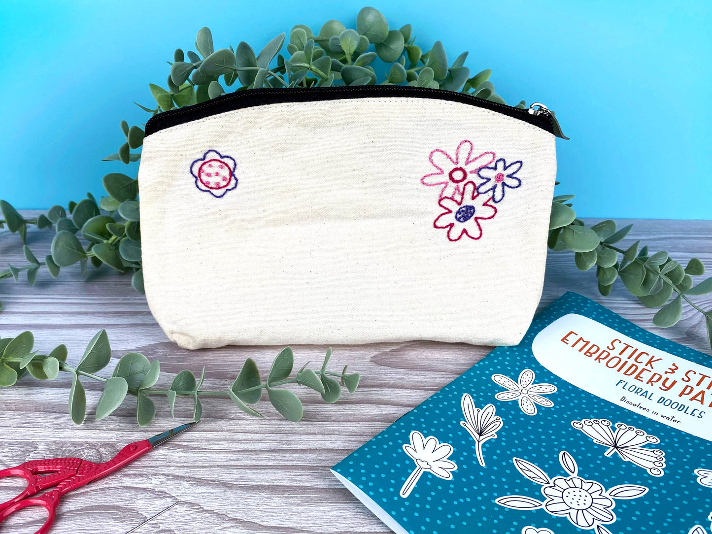 Floral Doodle Stick and Stitch Embroidery Patterns
