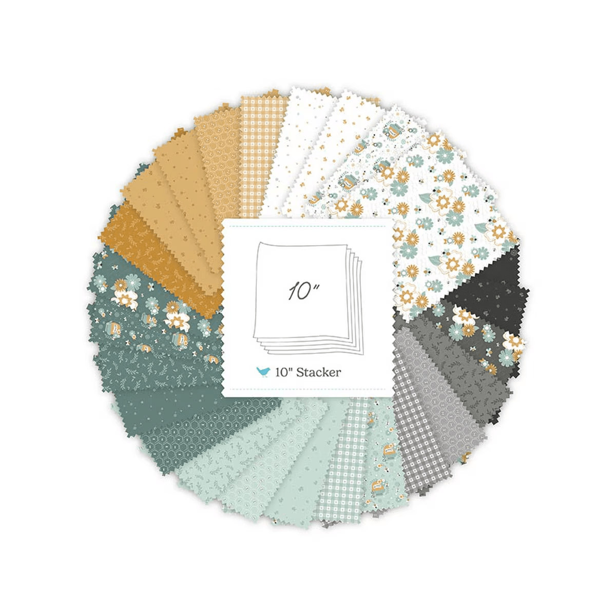 Bees and Blossoms 10" Stacker Bundle by Lindsey Weight for Riley Blake Designs
