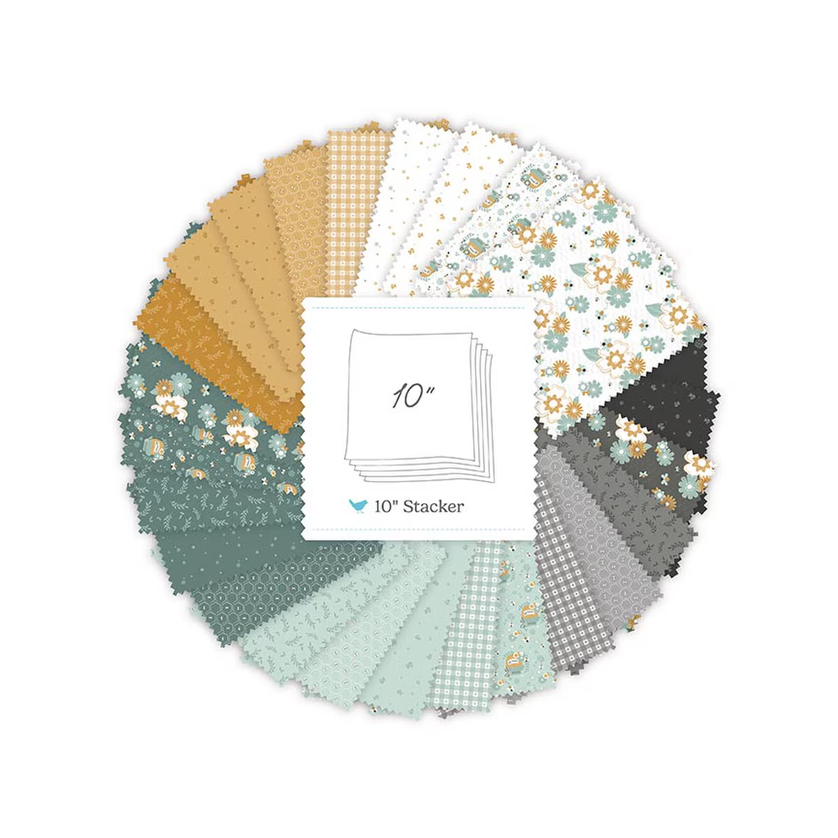 Bees and Blossoms 10" Stacker Bundle by Lindsey Weight for Riley Blake Designs