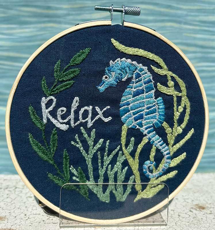 Seaside Seahorse Embroidery Kit