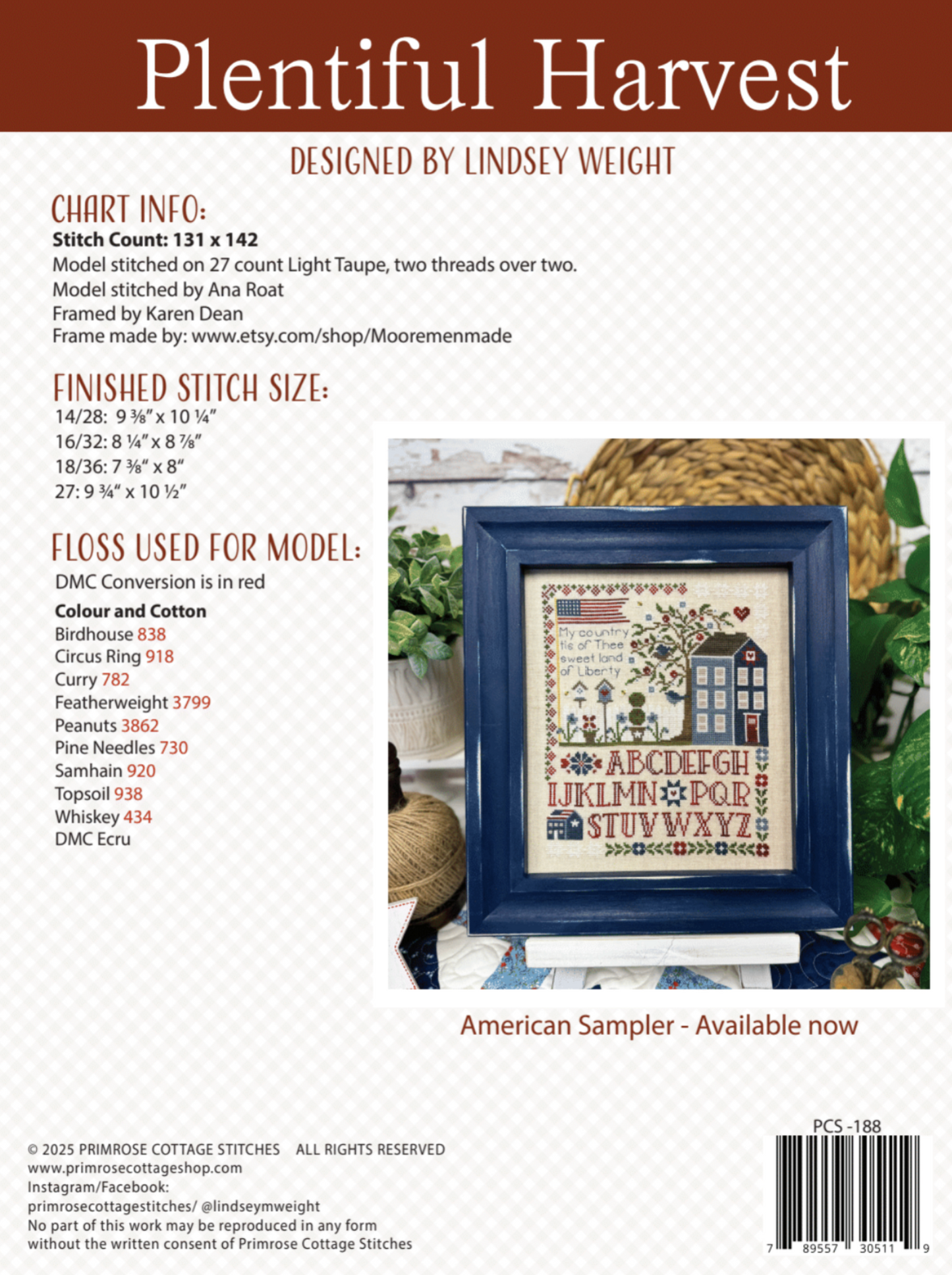 PRE-ORDER Plentiful Harvest Pattern