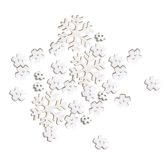 Button Basics Snowflakes