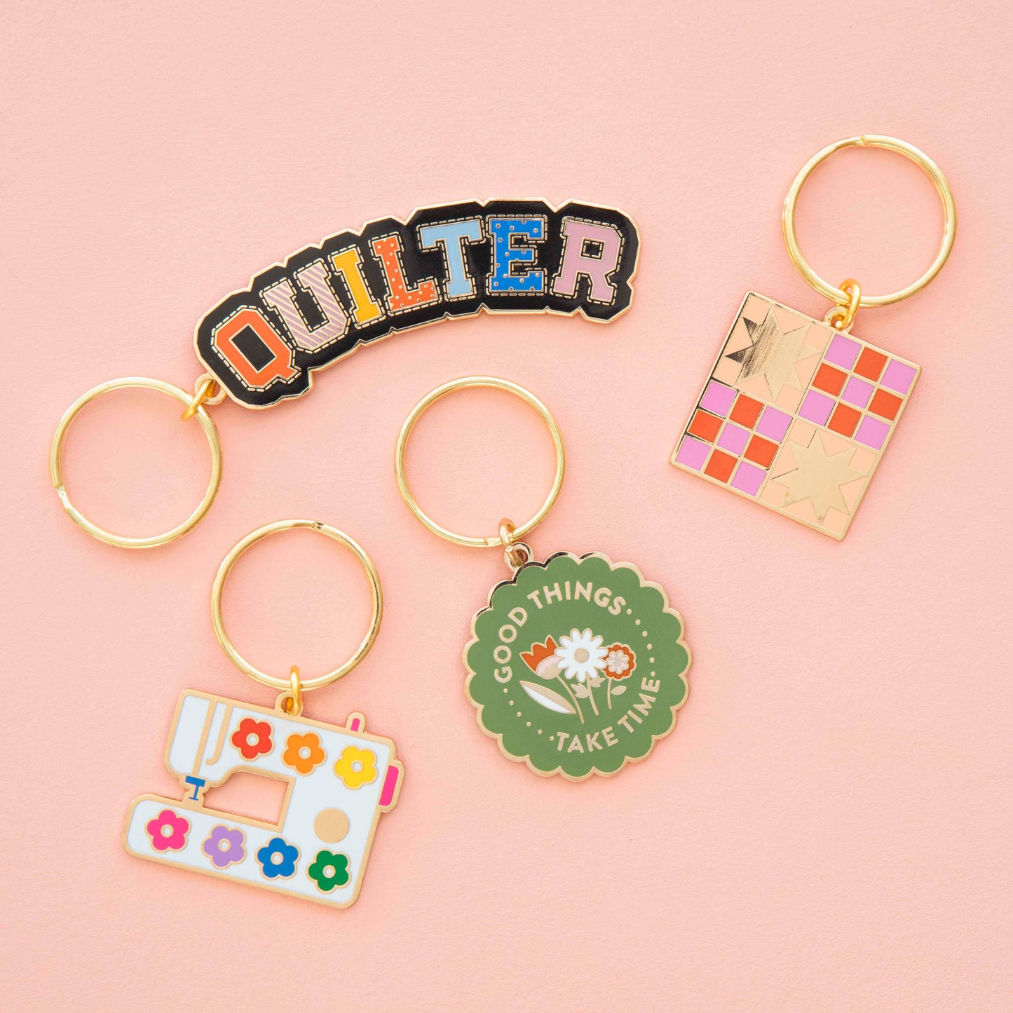 Good Things Take Time Enamel Keychain