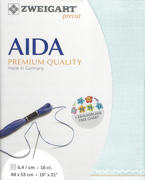 Zweigart 16 ct Aida 550 Precut Fabric, 19" x 21"