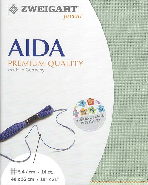 Zweigart 14 ct Aida 611 Precut Fabric, 19" x 21"