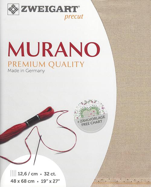 Zweigart 32 ct Murano 306 Precut Fabric, 19" x 27"