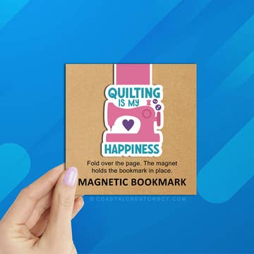 Quilting is My Happiness Bookmark