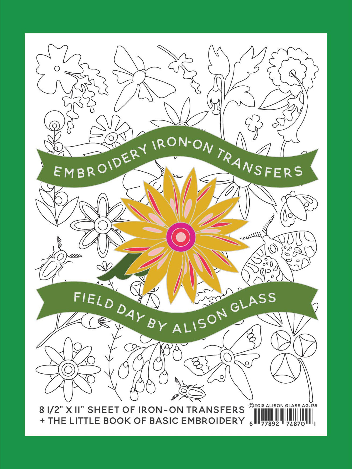 Little Embroidery Field Day Iron-On Transfer