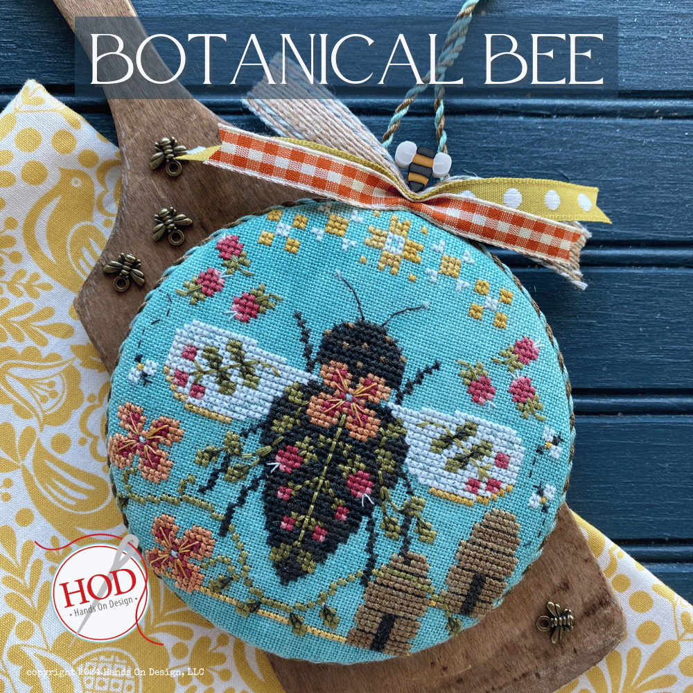 Botanical Bee Pattern