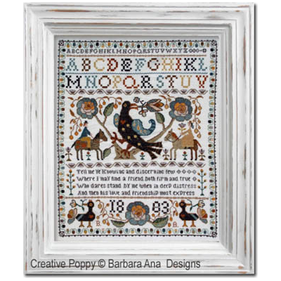 Portuguese Bird Sampler Pattern