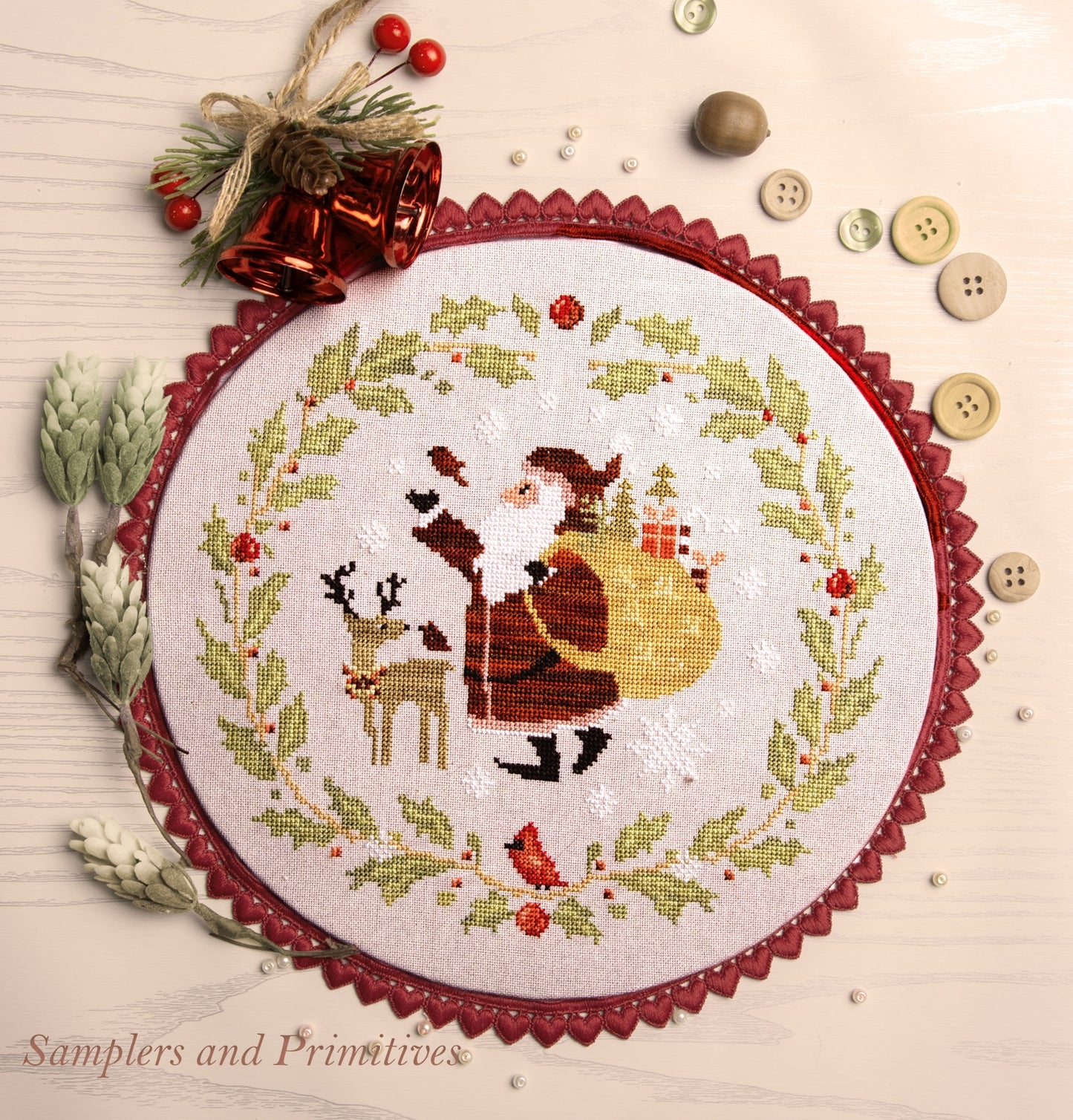Santa and Friends Pattern