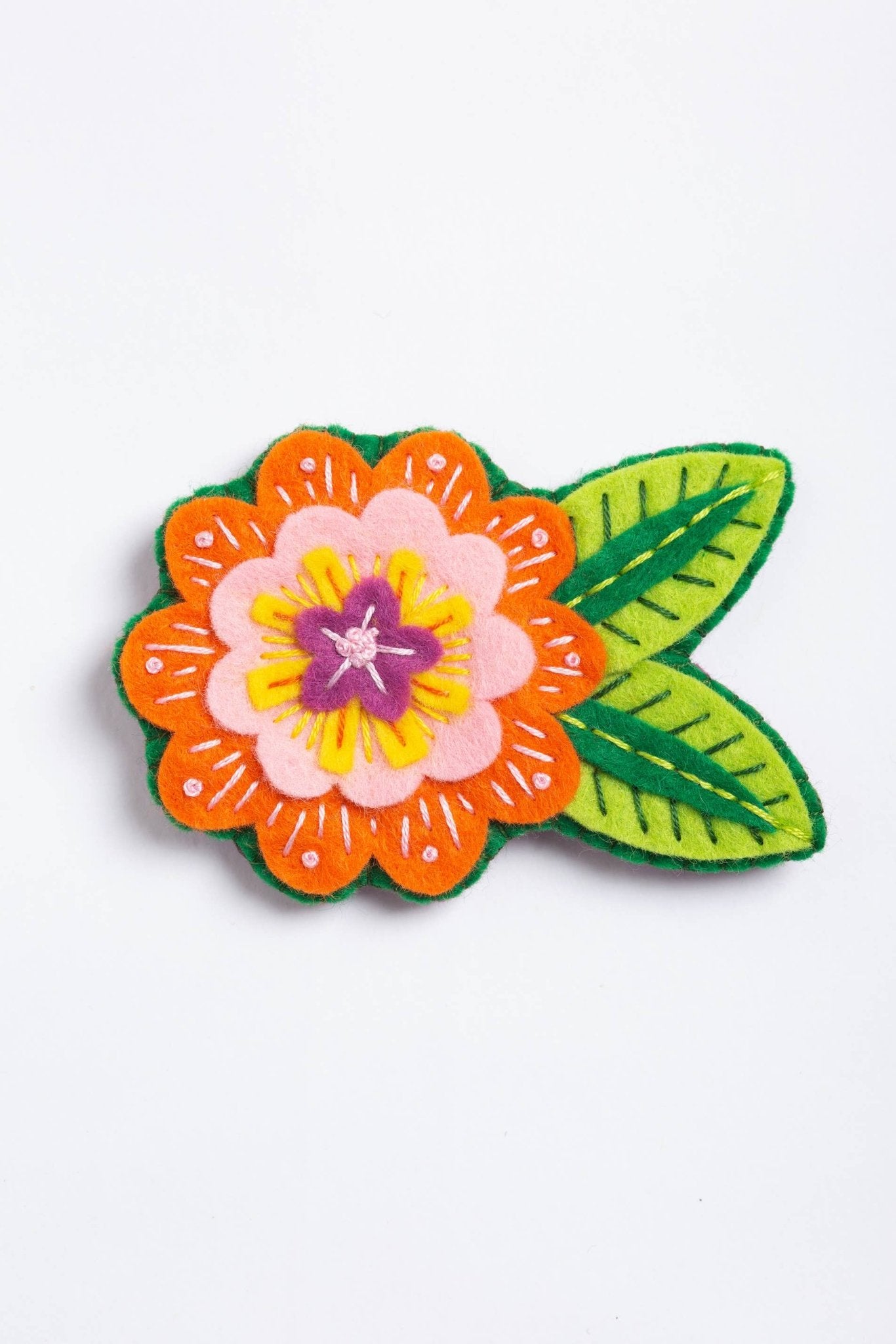 Margery Flower Felt Craft Brooch Kit