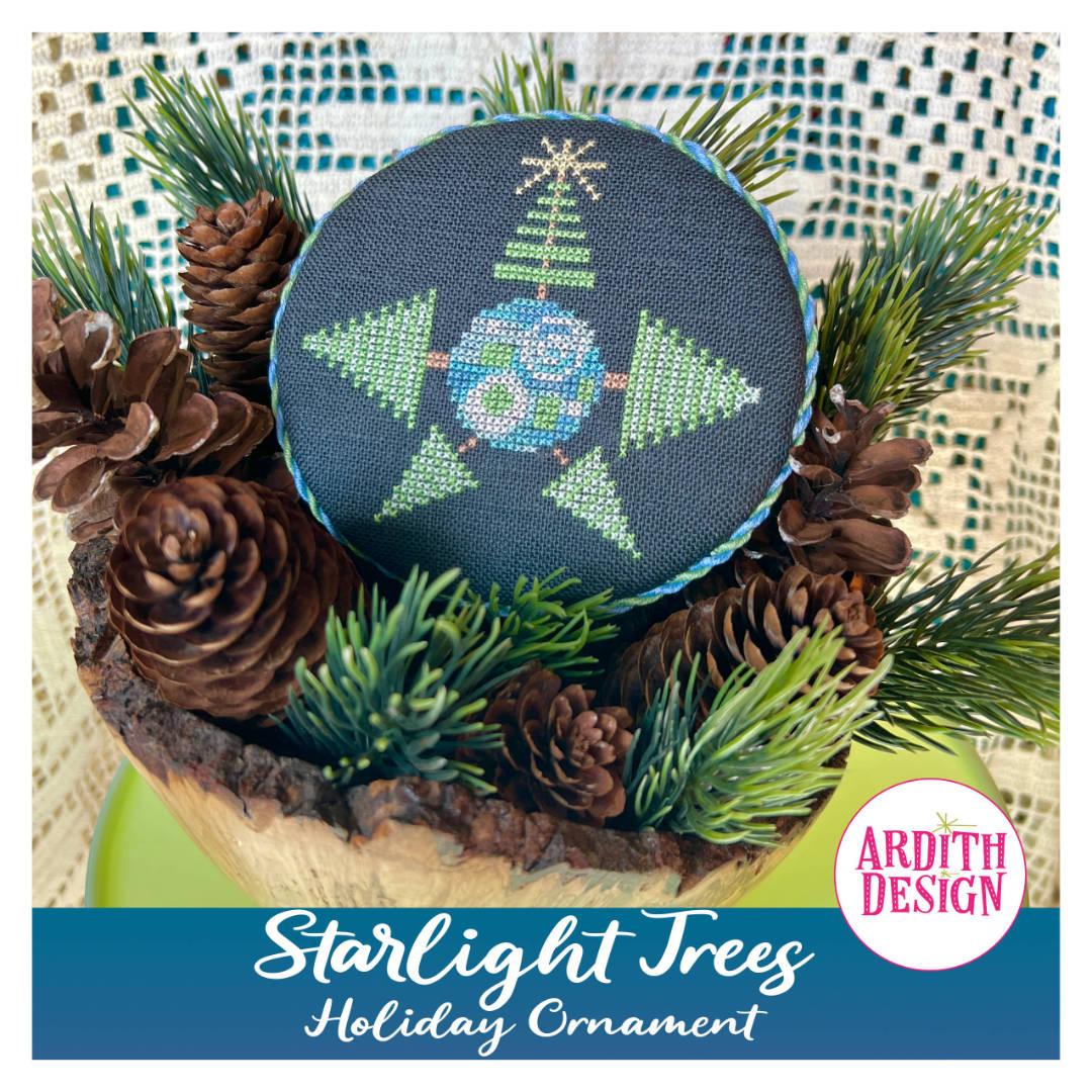 Starlight Trees Ornament Pattern