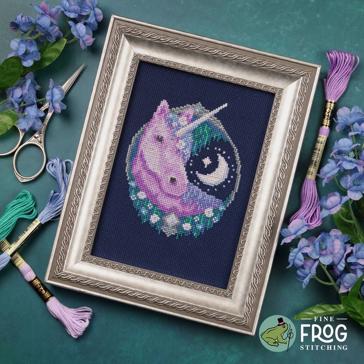 Moon Garden Unicorn Pattern