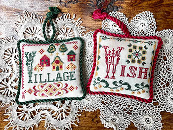 Vintage Christmas Alphabet 10 Pattern