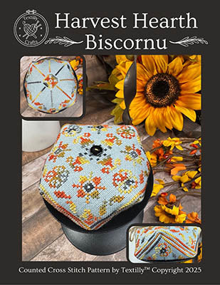Harvest Hearth Biscornu Pattern