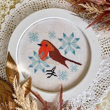 Robin In Winter Pattern