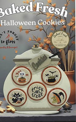 Baked Fresh Halloween Cookies Pattern