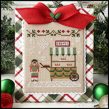Christmas Market Crepe Cart Pattern