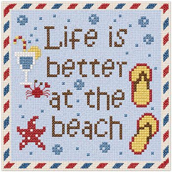 Life is Better at the Beach Pattern