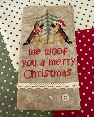 We Woof You A Merry Christmas Pattern