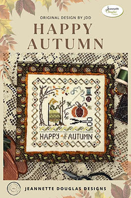 Happy Autumn Pattern by Jeannette Douglas Designs