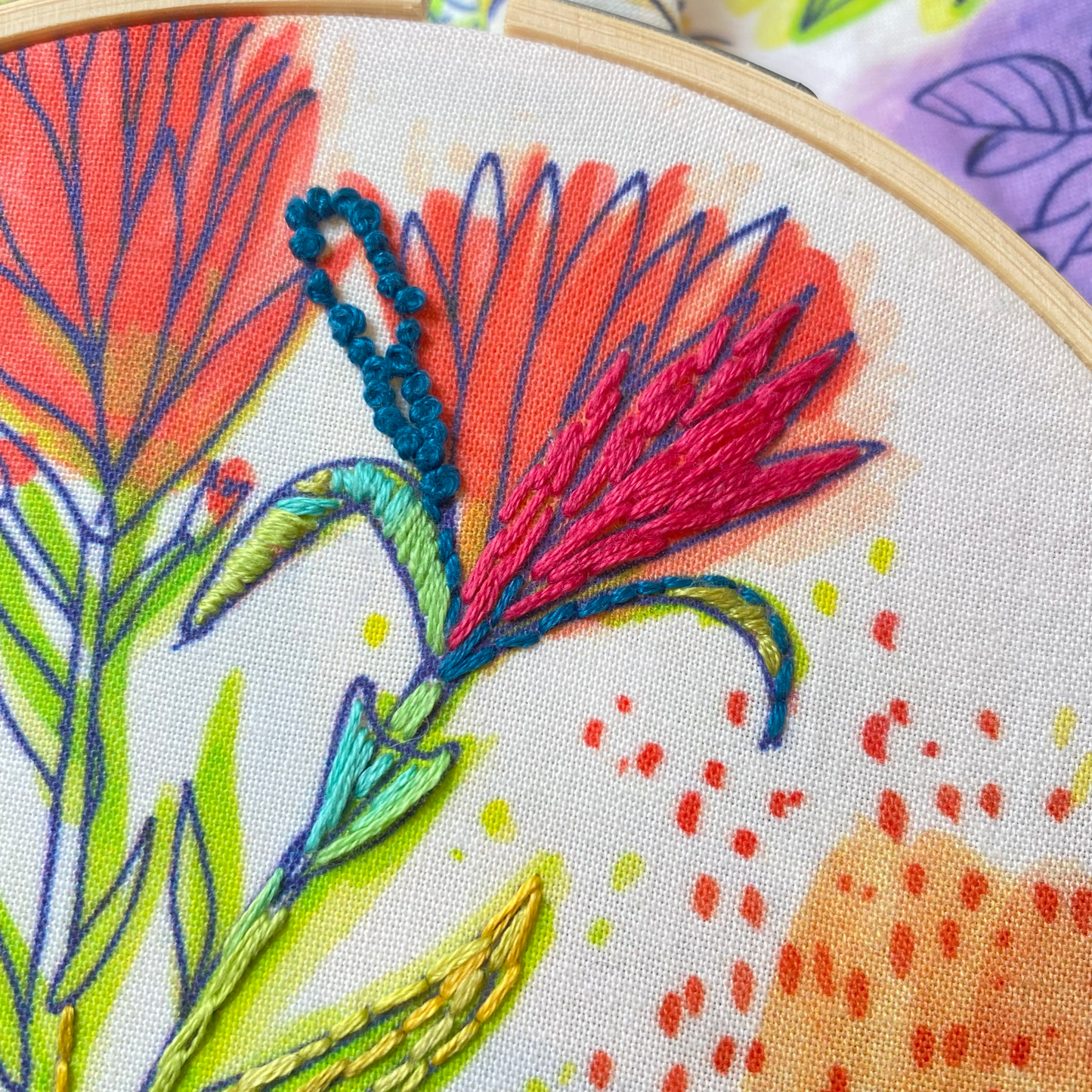 Stash Buster Wildflowers Embroidery Kit