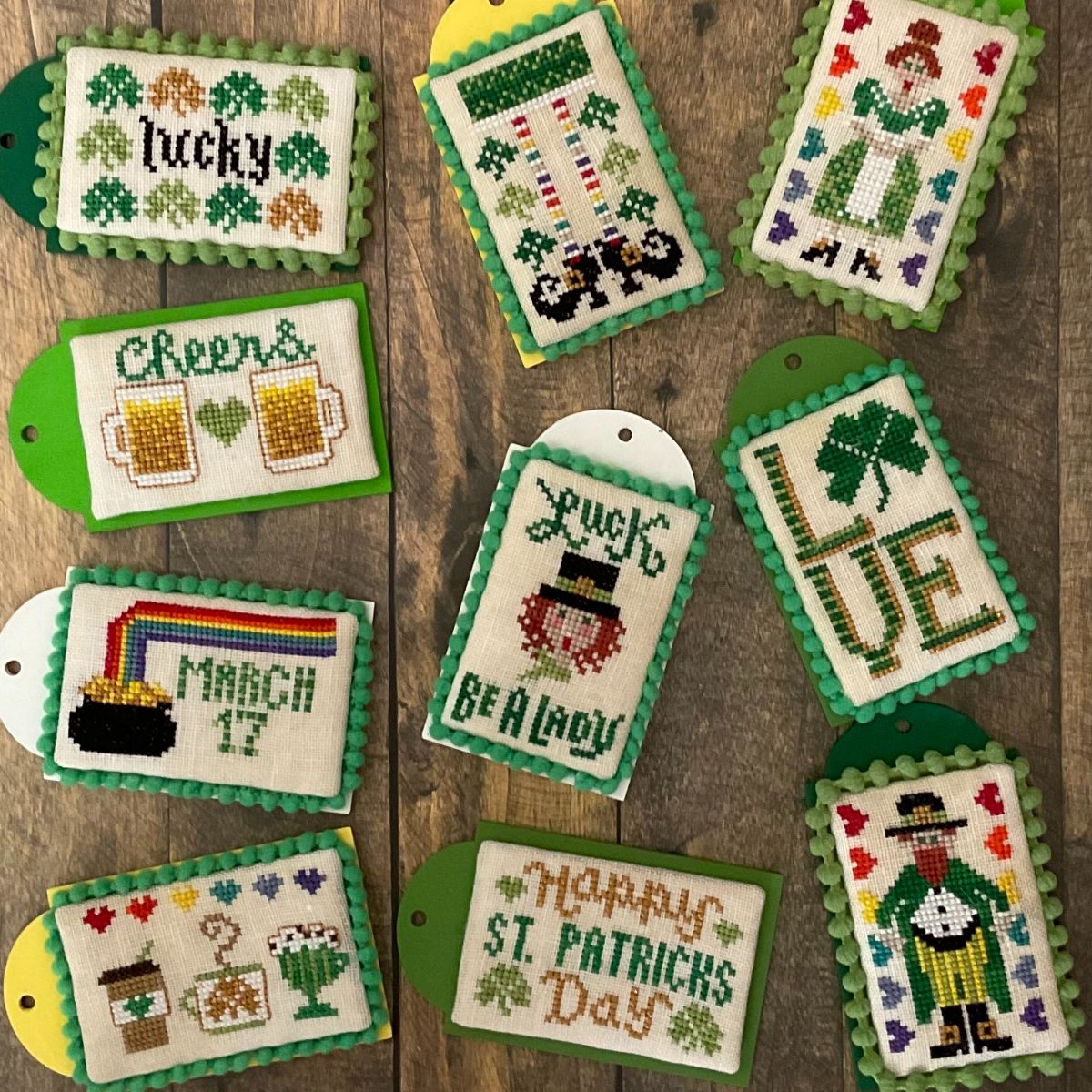 St. Patrick's Tiny Tags Pattern