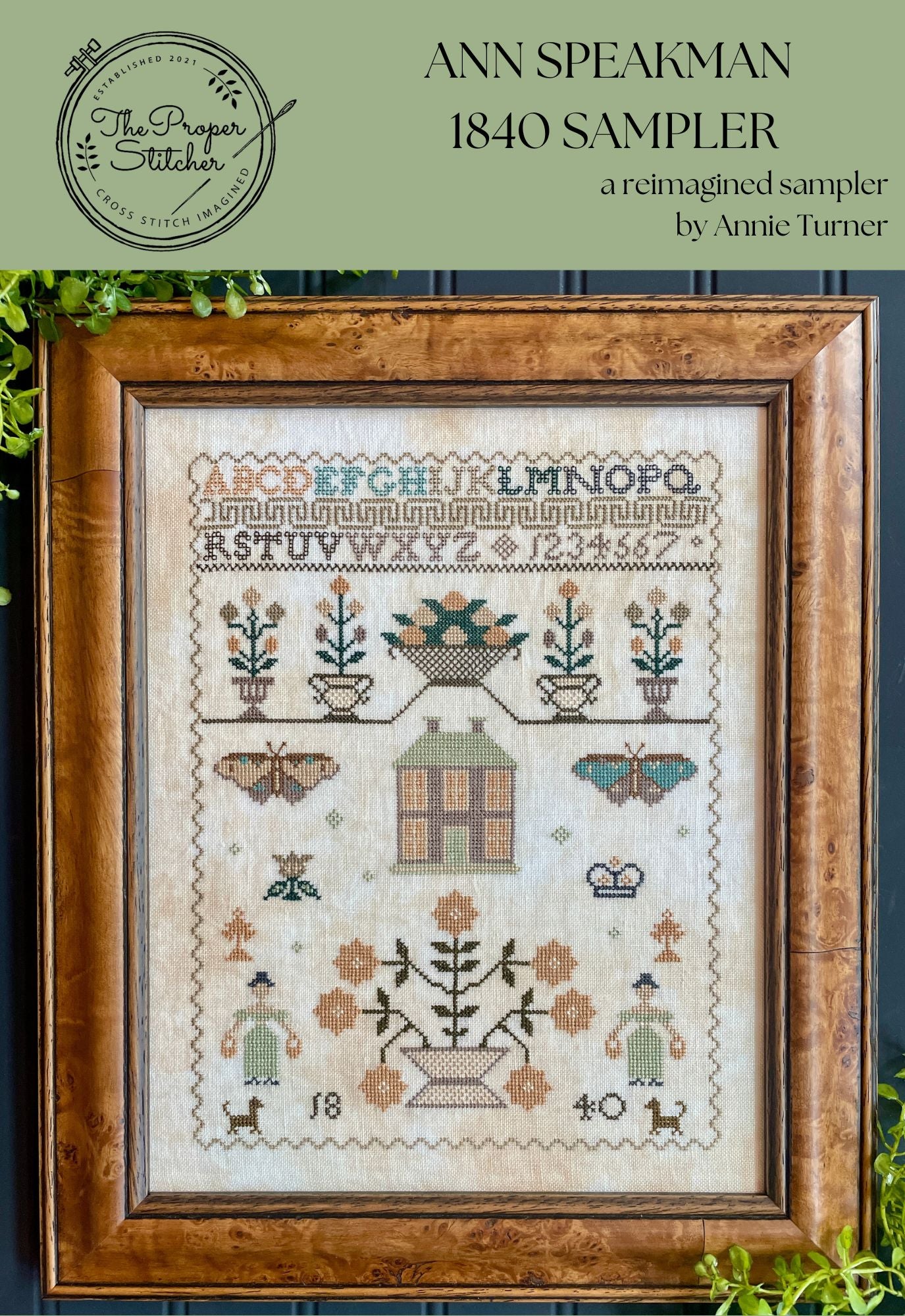 Ann Speakman 1840 Sampler Pattern