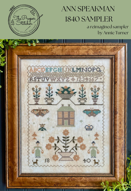 Ann Speakman 1840 Sampler Pattern