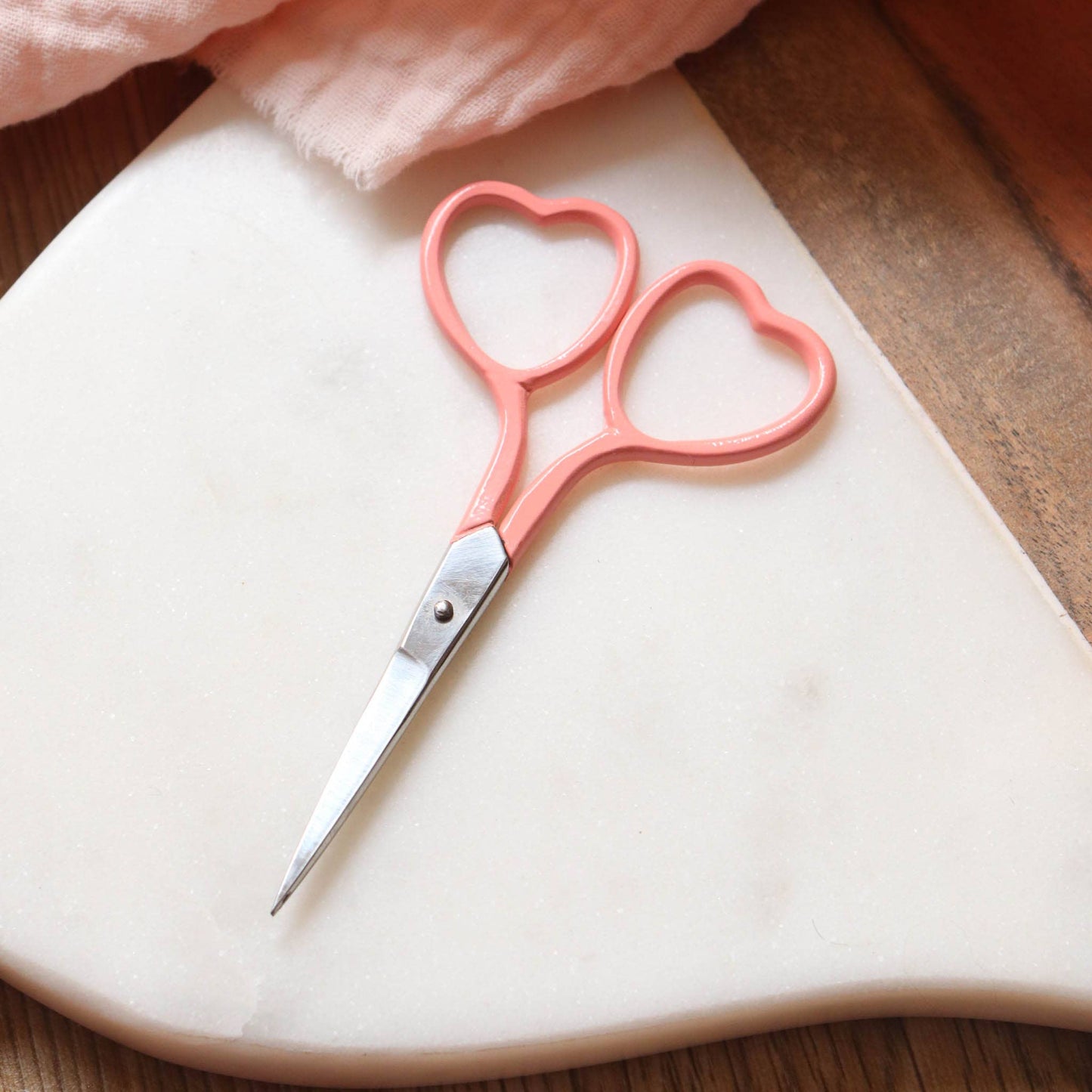 Heart Embroidery Thunderstorm Scissors