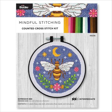 Expressive Bee Cross Stitch Kit