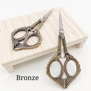 Peafowl Vintage Style Scissors