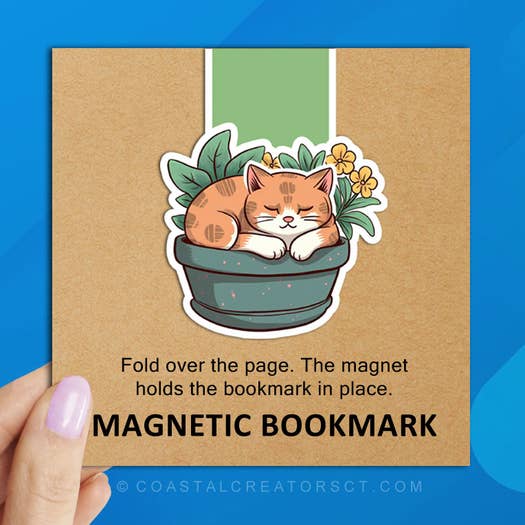 Sleeping Cat Plant Bookmark