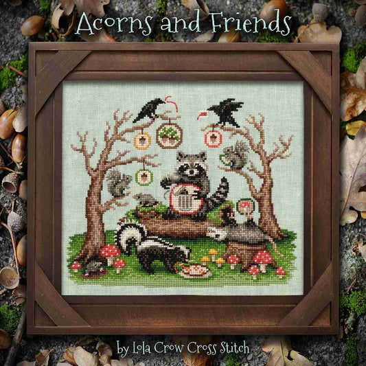 Acorns and Friends Pattern