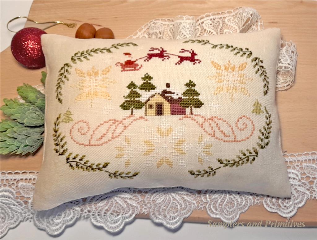 Santa with Ornaments Pattern