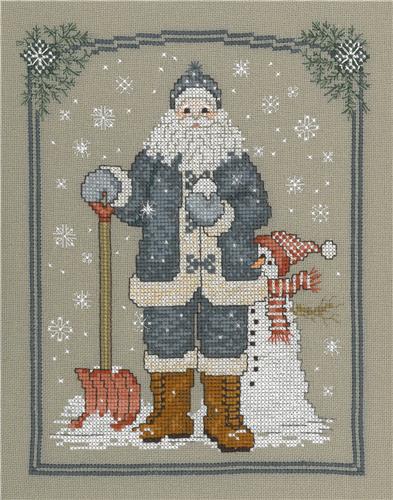 Snowflake Santa Pattern
