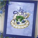 Tea Reading Frog Pattern